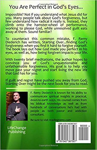 Starting Over: Finding God's Forgiveness When You Find It Hard to Forgive Yourself