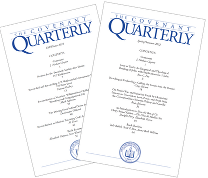 Covenant Quarterly: One Year Subscription