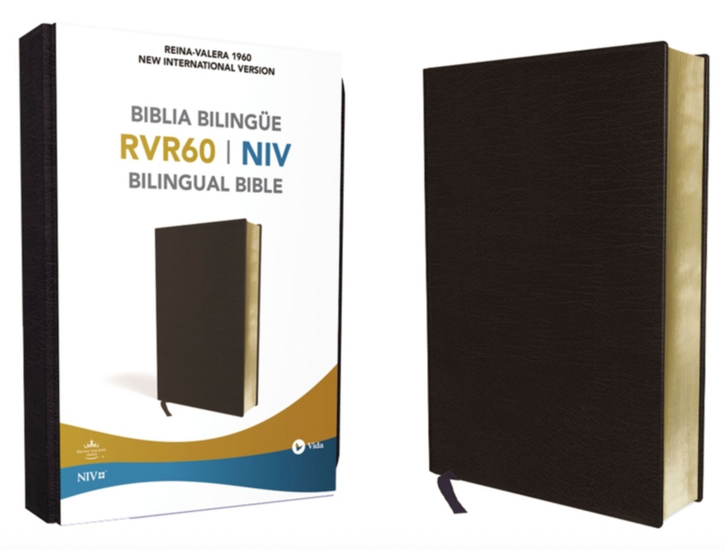 Bilingual Bible-PR-NIV/Rvr 1960 Black Imitation Leather