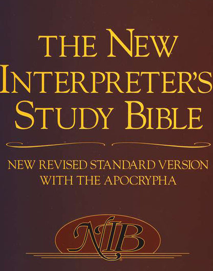 The New Interpreter's Study Bible, NRSV (Hardcover)